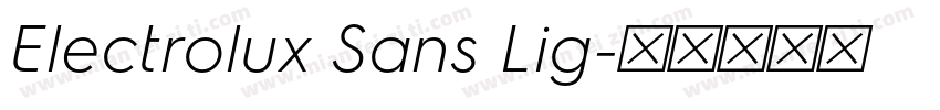 Electrolux Sans Lig字体转换